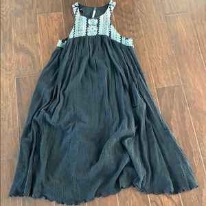 Adorable black midi Anthro dress!